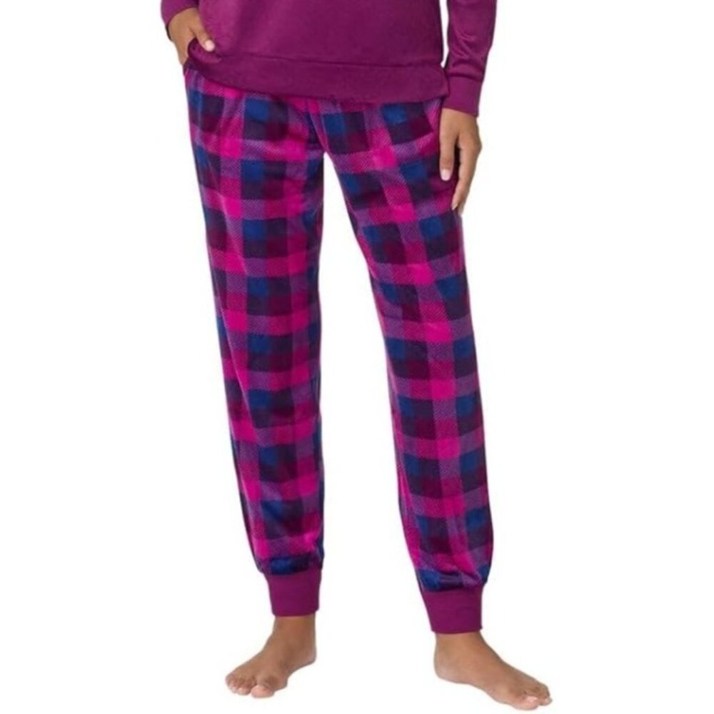 Nautica XS Plaid Jogger Sleepwear Pants Pajama Elastic Drawstring PJ Bottom